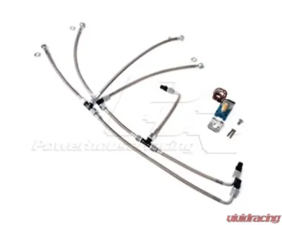 Powerhouse Racing Stainless Boost Control Line Kit Single Wastegate Black Line S45/S23 Turbo Kits - PHR 01012039.S.BK